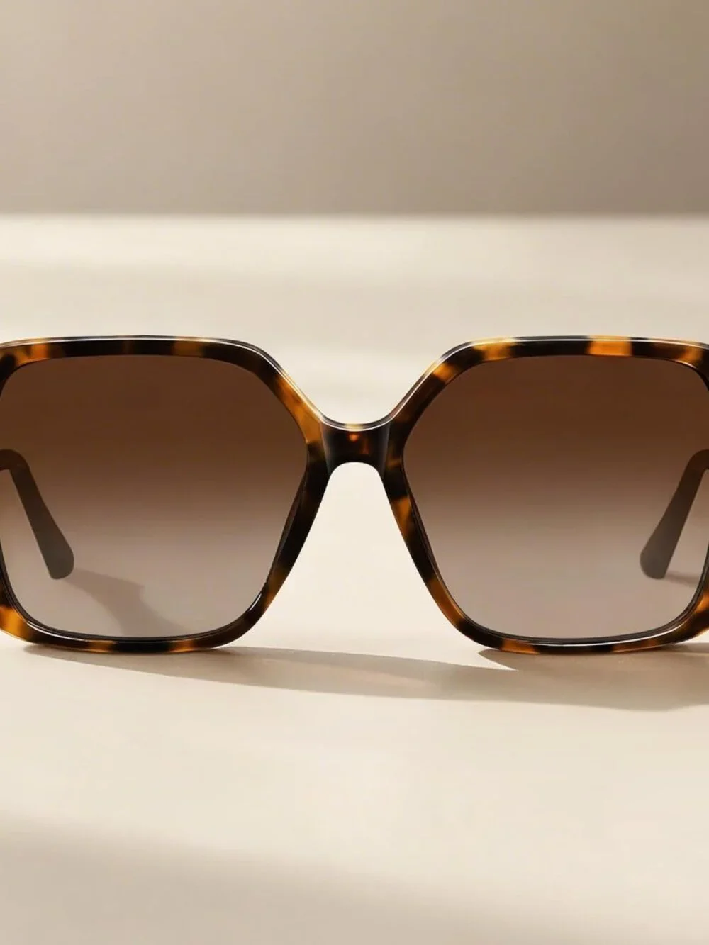 Vintage-Inspired Oversized Square Polarized Sunglasses for Women - UV Protection